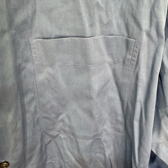 Ermenegildo Zegna Men 18.5/47 Blue Button Up LS Cotton Shirt - Picture 6 of 11